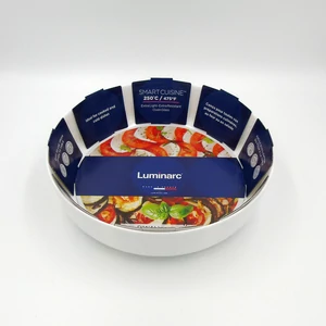 Hőálló sütőtál fehér üveg 26cm 2,8L