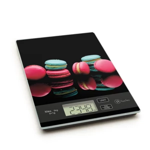 Konyhai mérleg üveg 5kg makaron mintával