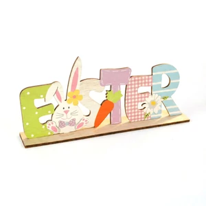 Húsvéti dekorácíó fából - Easter felírat 23cm