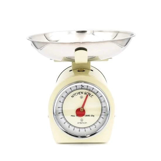 Konyhai mérleg 5kg mechanikus, inox tállal