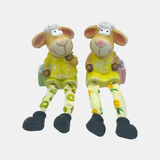 Lógólábú bárány kerámia 13cm