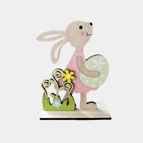 Húsvéti nyuszi fából fiú répával lány tojással