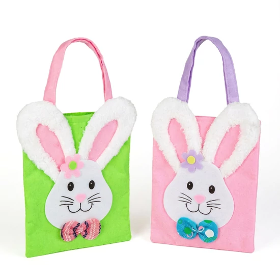  Húsvéti táska nyuszifülekkel 24x20cm, filc anyagú