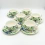 Kép 2/2 - Kávés,teás készlet 12 részes Bizet porcelán leveles
