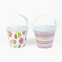 Kép 1/3 - Húsvéti mintás fém kaspó vagy vödör 12cm